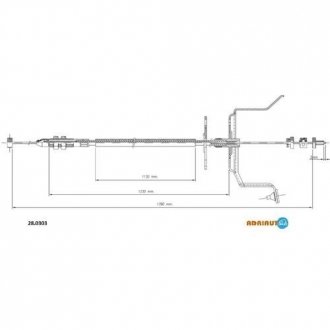 Трос акселератора ADRIAUTO 28.0303 (фото 1)