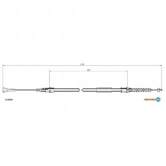 Тросик ADRIAUTO 33.0289 (фото 1)