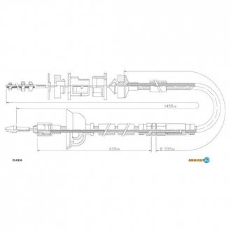 Трос сцепление ADRIAUTO 35.0136 (фото 1)