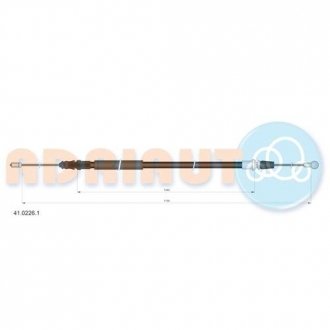 Трос ручного гальма ADRIAUTO 41.0226.1 (фото 1)