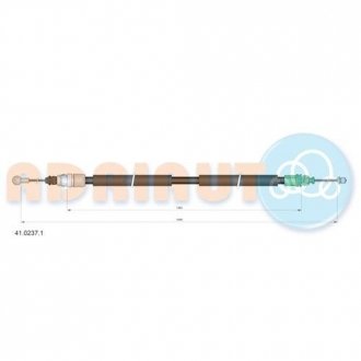 Трос ручного гальма ADRIAUTO 41.0237.1 (фото 1)