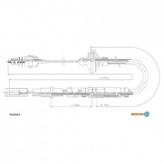 Трос зчеплення ADRIAUTO 55.0154.2 (фото 1)