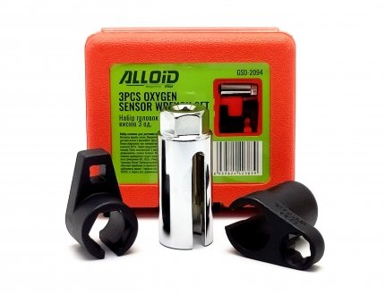 Набір головок для зняття датчика кисню 22 мм (к-т З шт) Alloid GSD-2094