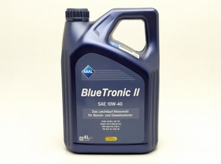 Олія 10W-40 4л Blue Tronic ARAL AR-154FE6 (фото 1)