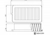 Фільтр повітряний Nissan Micra V 0.9-1.0/1.5DCI 16- BLUE PRINT ADN12291 (фото 3)