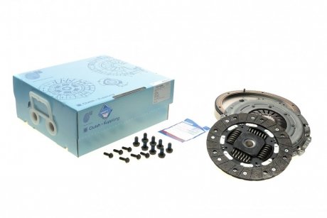 Демпфер (глухий) + комплект сцепление VW T4 2.4D (55/57kw)/2.5TDI (65kw) 90-03 (+вижимний)(d=227mm) BLUE PRINT ADV183086 (фото 1)