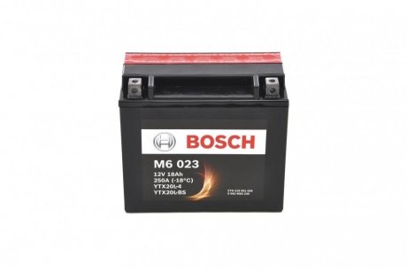 Акумуляторна батарея 18Ah/250A (177x88x156/+R/B00) (AGM) (мото) (сухозаряджений) BOSCH 0 092 M60 230 (фото 1)