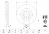 Диск гальмівний (передній) Audi A3/Skoda Octavia/VW Golf 13-/Passat 08- (340x30) (з покриттям/вентил.) BOSCH 0 986 479 C90 (фото 5)
