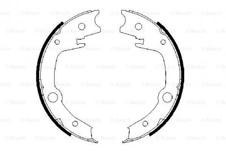 Колодки гальмівні барабанные BOSCH 0 986 487 679 (фото 1)