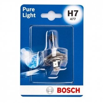 Автолампа (12V 55W H7 PURE LIGHT блістер) BOSCH 1 987 301 012 (фото 1)