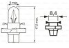 Автолампа PBX4 12V 1.5W BX8.4d Pure Light BOSCH 1 987 302 255 (фото 2)