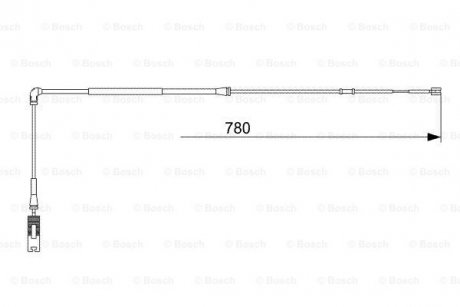 Датчик зношування колодок BOSCH 1 987 473 009 (фото 1)