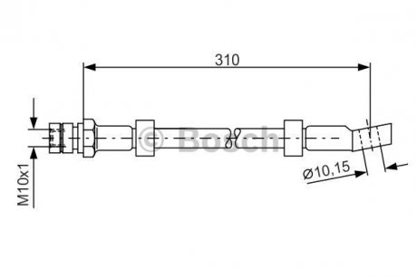 Шланг гальмівний BOSCH 1 987 476 464 (фото 1)