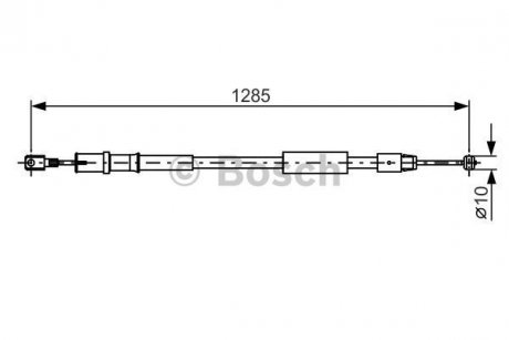 Трос ручного гальма BOSCH 1 987 482 026 (фото 1)