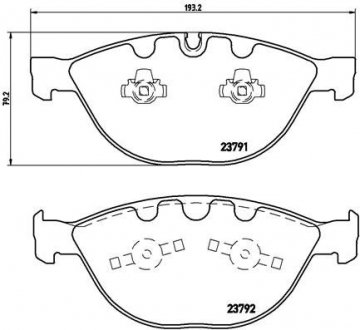 Колодки гальмівні дискові BREMBO P06047 (фото 1)