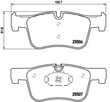 Колодки гальмівні дискові BREMBO P06070 (фото 1)