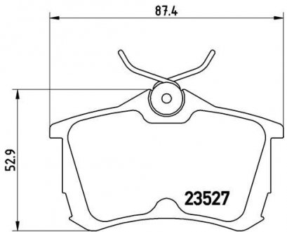 Комплект гальмівних колодок з 4 шт. дисків BREMBO P28030 (фото 1)