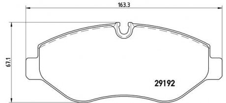 Комплект гальмівних колодок з 4 шт. дисків BREMBO P50085 (фото 1)