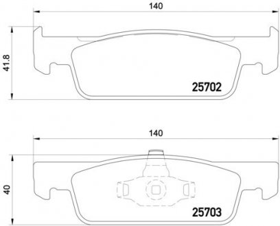 Колодки гальмівні дискові BREMBO P68059 (фото 1)