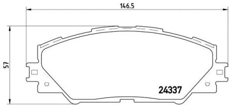 Колодки гальмівні дискові BREMBO P83071 (фото 1)