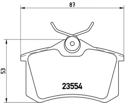 Колодки гальмівні дискові BREMBO P85020 (фото 1)