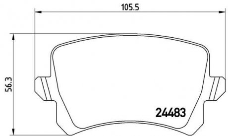 Колодки гальмівні дискові BREMBO P85109 (фото 1)