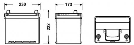 Акумулятор EXIDE EB605 (фото 1)