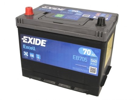 Акумулятор EXIDE EB705 (фото 1)