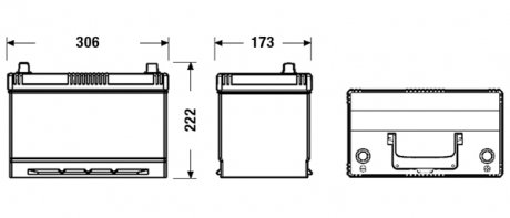 Акумулятор EXCELL 12V/95Ah/760A EXIDE EB954 (фото 1)