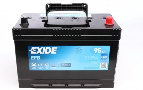 Акумуляторна батарея 95Ah/800A (306x173x222/+R/B01) (Start-Stop EFB) Азія EXIDE EL954 (фото 1)