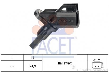 Датчик швидкості FACET 21.0001 (фото 1)