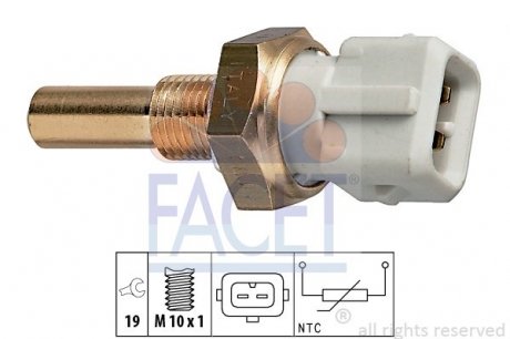 Датчик температури охолоджувальної рідини FACET 7.3171 (фото 1)