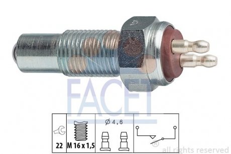 Переключатель заднього ходу автомобіля FACET 7.6006 (фото 1)