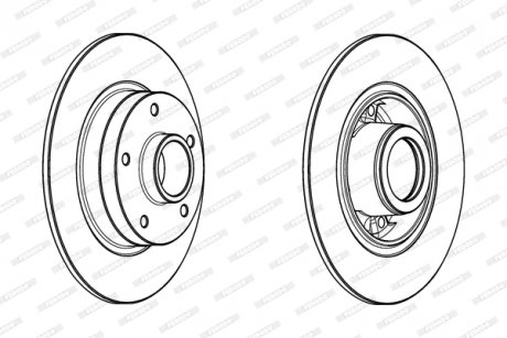 Диск гальмівний FERODO DDF1732-1 (фото 1)