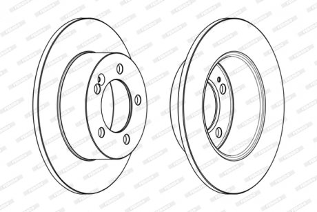 Гальмівний диск FERODO DDF1976C (фото 1)