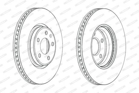 Гальмівний диск FERODO DDF1996C-1 (фото 1)