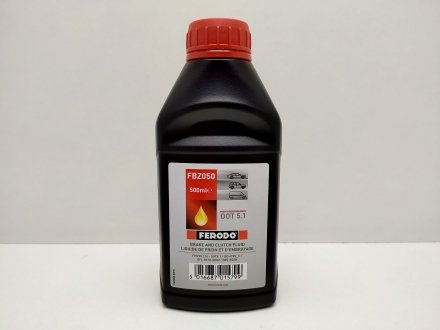 Тормозная жидкость 0,5л 5.1 FERODO FBZ050 (фото 1)