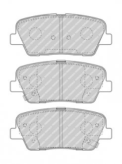 Комплект гальмівних колодок з 4 шт. дисків FERODO FDB4391 (фото 1)