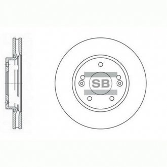 Гальмівний диск Hi-Q (SANGSIN) SD1019 (фото 1)