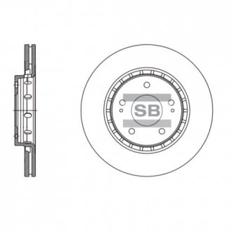 Диск гальмівний Hi-Q (SANGSIN) SD4329 (фото 1)