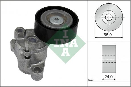 Натяжник ременя генератора Ford Transit Connect 1.0 EcoBoost 13- (65x24) INA 534 0729 10