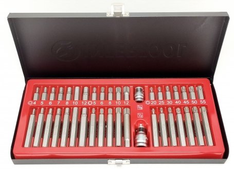 Набір насадок Hex, Torx, Spline 40 шт Storm Intertool ET-8040