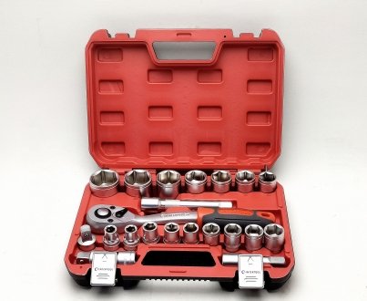 Набір інструментів 21 од 1/2", 6-гр. Diy Intertool ET-9021