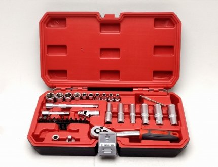 Набір інструментів 36 од. 1/4" Diy Intertool ET-9036