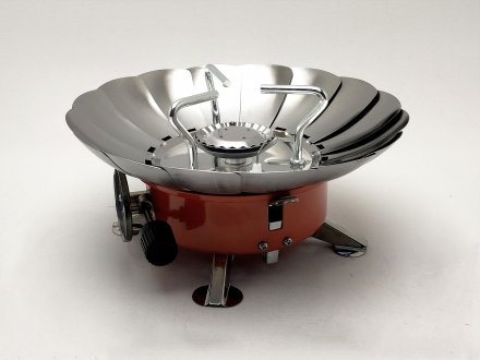 Горелка газовая туристическая с защитой від ветра Intertool GS-0011