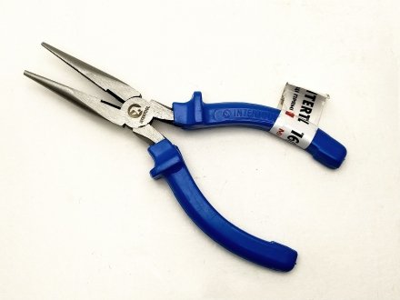 Щипцы длинногубцы прямые 160 мм Intertool HT-0121
