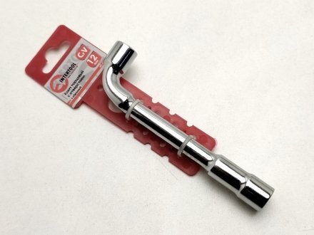Ключ торцевой L-образный 12 мм Intertool HT-1612 (фото 1)