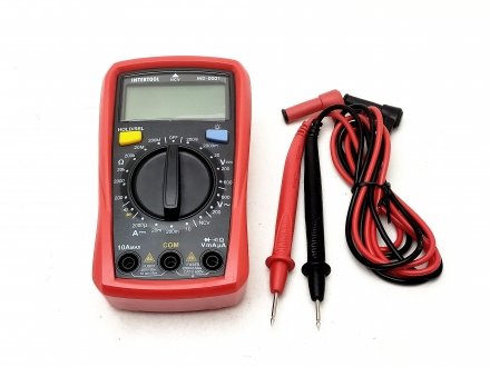 Мультиметр цифровий індикатор із чохлом під 2AAA батареї Intertool MD-0001