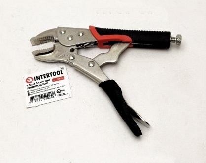 Кліщі затискні 180 мм Intertool UT-5202