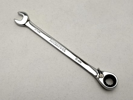 Ключ рожково-накидной с трещеткой 08 мм Intertool XT-1308 (фото 1)
